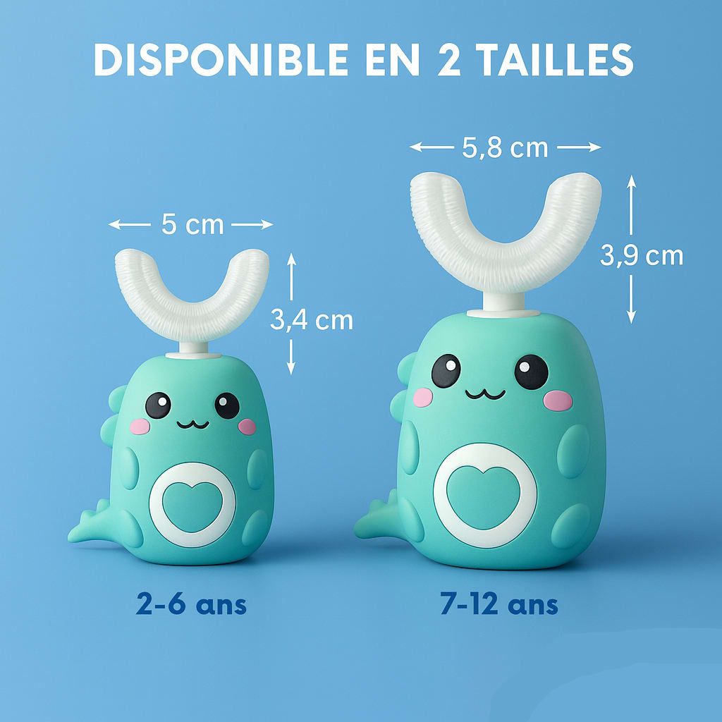Brosse à Dents Électrique en Forme de U pour Enfants