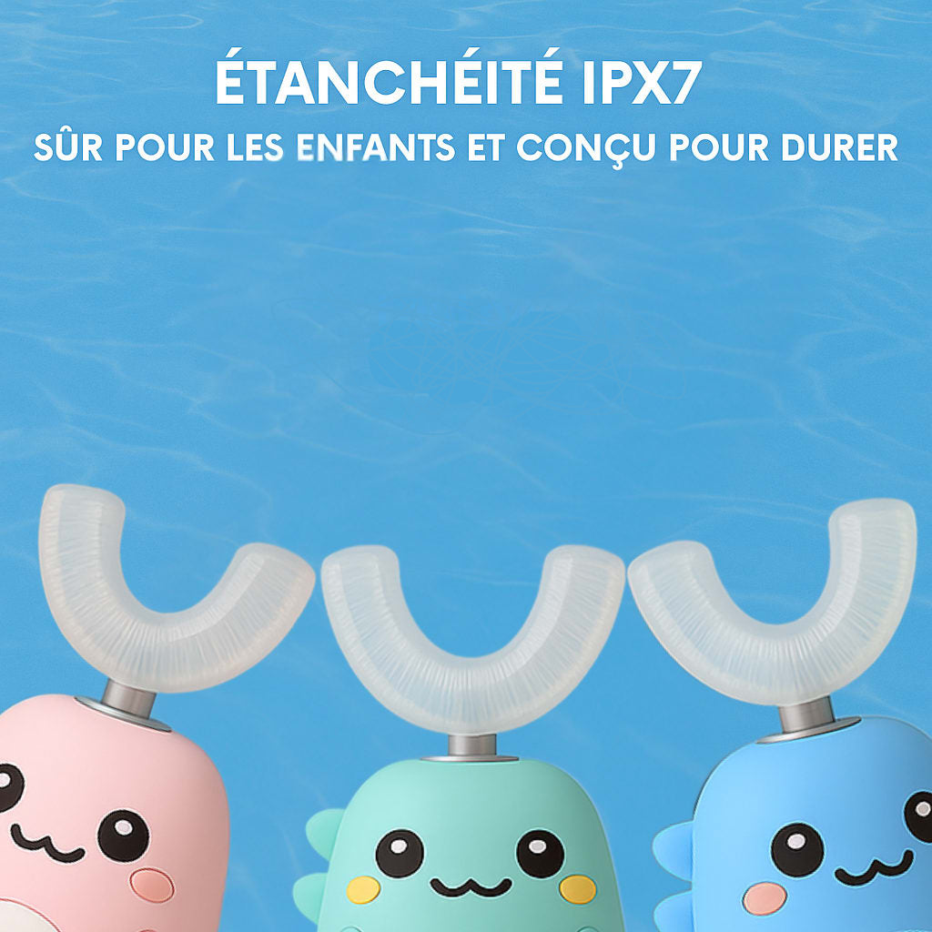 Brosse à Dents Électrique en Forme de U pour Enfants